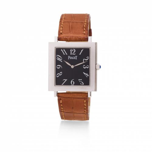 Piaget. An 18K white gold wristwatch