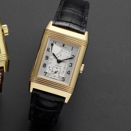 Jaeger-LeCoultre. A fine limited edition 18ct rose gold calendar reversible wristwatch with 40 hour power reserve