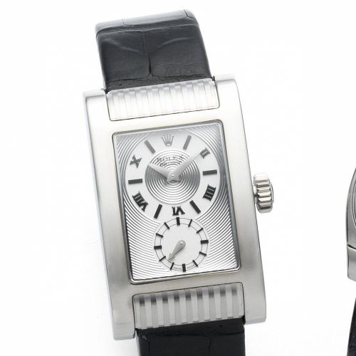 Rolex. An 18ct white gold manual wind wristwatch