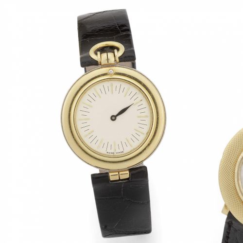 Audemars Piguet. An 18ct gold manual wind travel time wristwatch