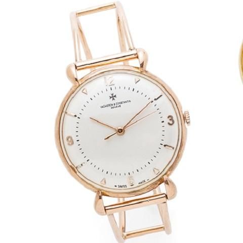 Vacheron Constantin. An 18K gold manual wind bracelet watch