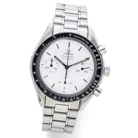 Omega. A stainless steel automatic chronograph bracelet watch