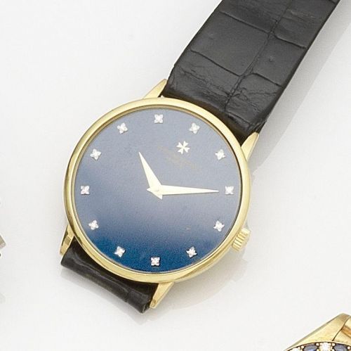 Vacheron Constantin. An 18k gold and diamond set manual wind wristwatch