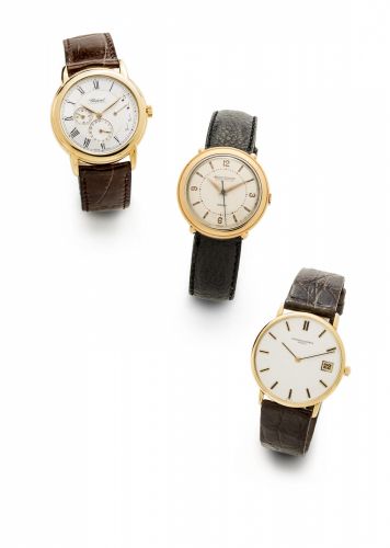 Chopard. An 18K gold automatic calendar wristwatch with 8 day power reserve