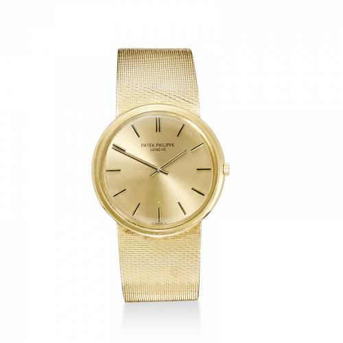 Patek Philippe. An 18K gold automatic bracelet watch