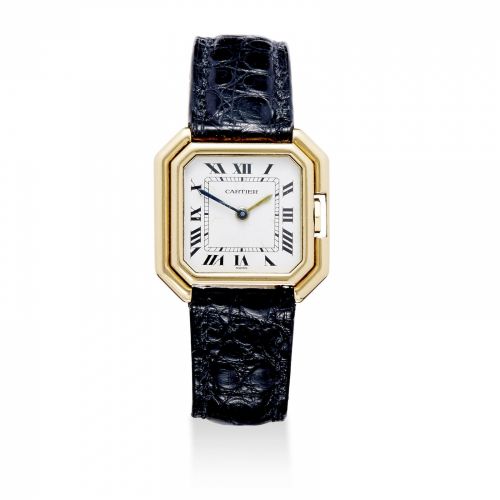 Cartier. An 18K gold lady's wristwatch