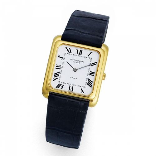 Patek Philippe. An 18K gold manual wind wristwatch