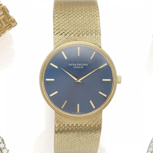 Patek Philippe. An 18k gold manual wind bracelet watch