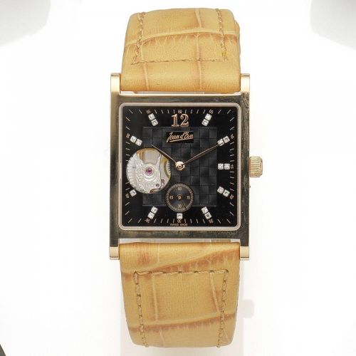 Jean d'Eve. An 18K rose gold manual wind wristwatch