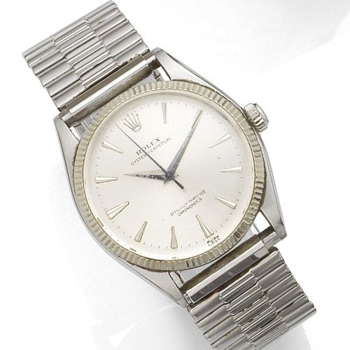 Rolex. A stainless steel automatic bracelet watch