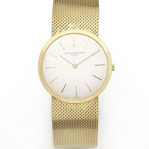 Vacheron & Constantin. An 18K gold manual wind bracelet watch