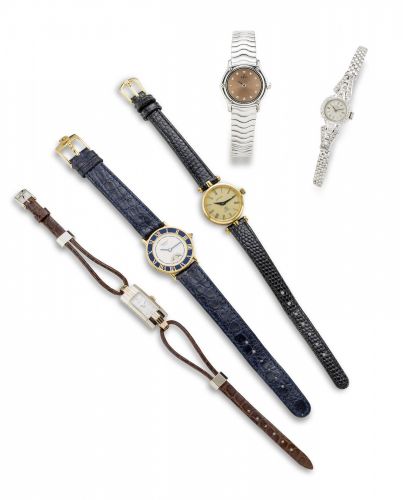 Chopard. An 18K gold quartz wristwatch with moon phase