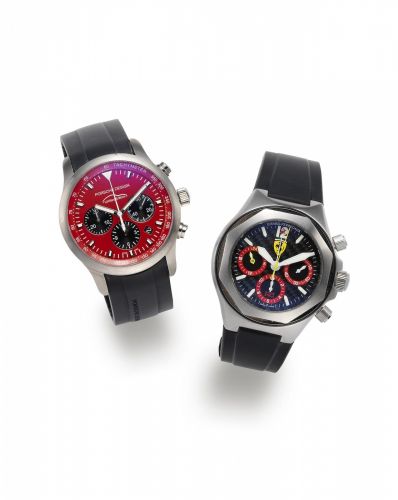 Girard Perregaux. A limited edition stainless steel automatic chronograph wristwatch with box and papers