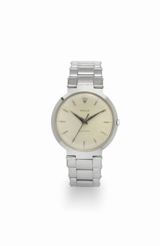 Rolex. A stainless steel manual wind bracelet watch