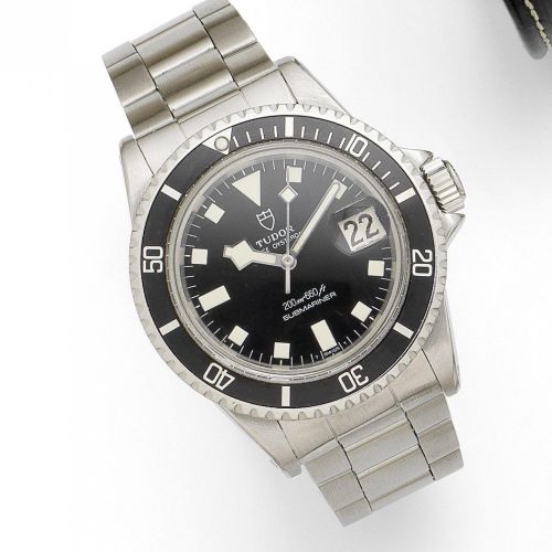 Tudor. A stainless steel automatic calendar bracelet watch