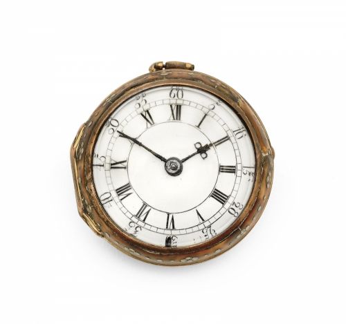 Thomas Tompion & Edward Banger, London. An early 18th century gilt metal consular case pocket watch