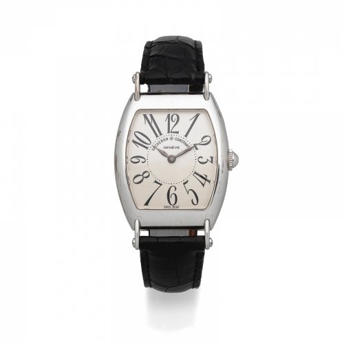 Vacheron & Constantin. A limited edition 18K white gold manual wind wristwatch with flexible lugs