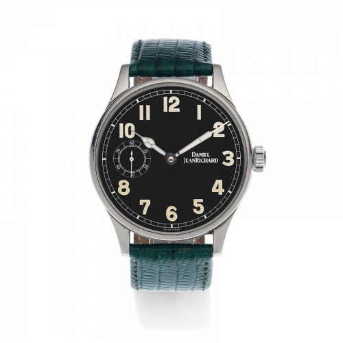 Daniel JeanRichard. A stainless steel manual wind wristwatch