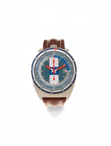 Breitling. A stainless steel manual wind calendar chronograph wristwatch