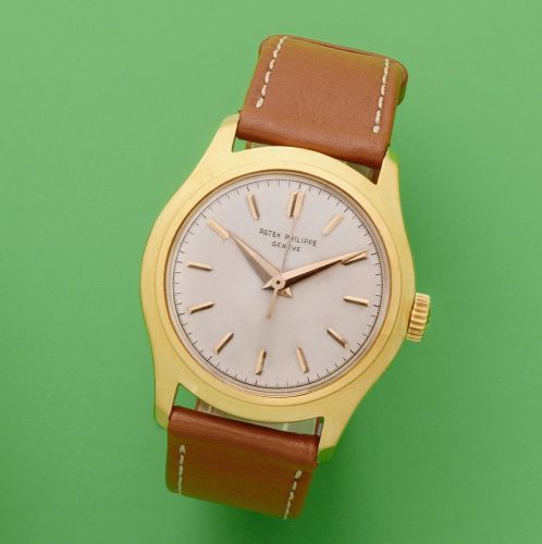 Patek Philippe. An 18K gold manual wind wristwatch with centre seconds