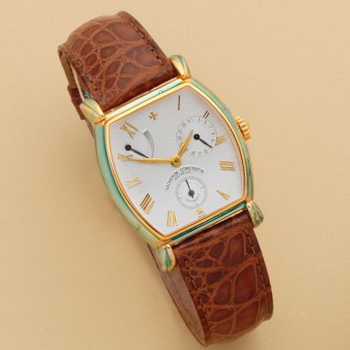 Vacheron & Constantin. An 18K gold automatic calendar commemoration wristwatch with power reserve