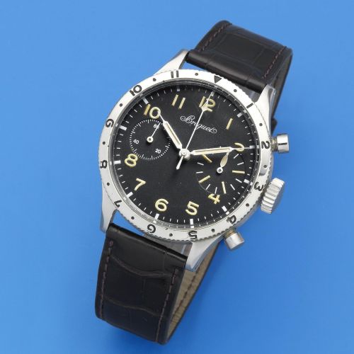 Breguet. A stainless steel manual wind flyback chronograph wristwatch