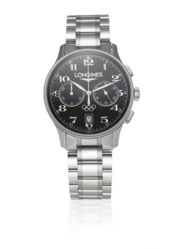 Longines. A stainless steel automatic calendar chronograph bracelet watch