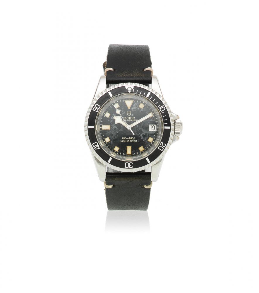 Tudor. A stainless steel automatic calendar wristwatch