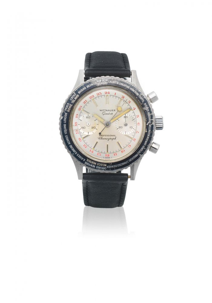 Montre Wittnauer Or Blanc 14kt Avec 4 Diamants - Boîte D'origine, Manque La Tige