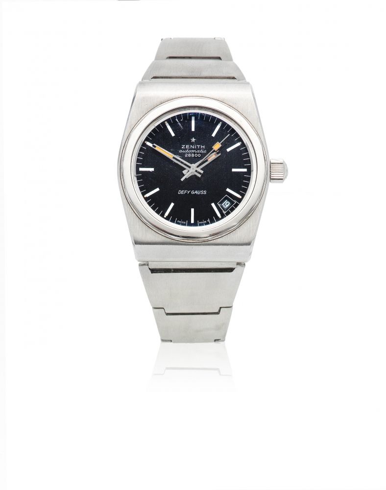Zenith. A stainless steel automatic calendar bracelet watch