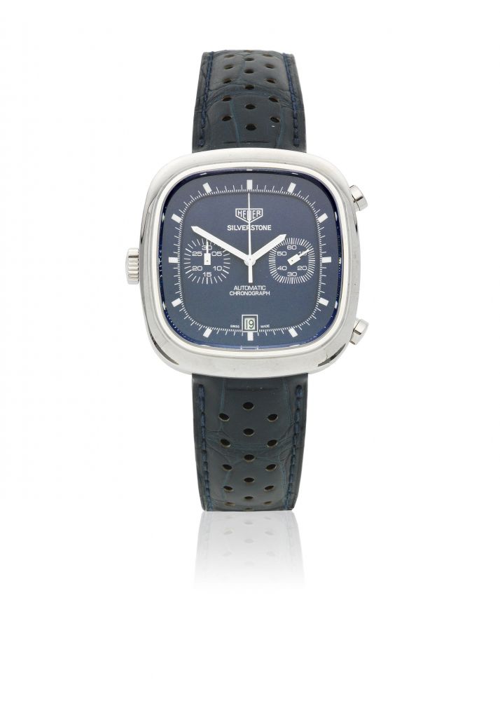 TAG Heuer. A stainless steel automatic calendar chronograph wristwatch