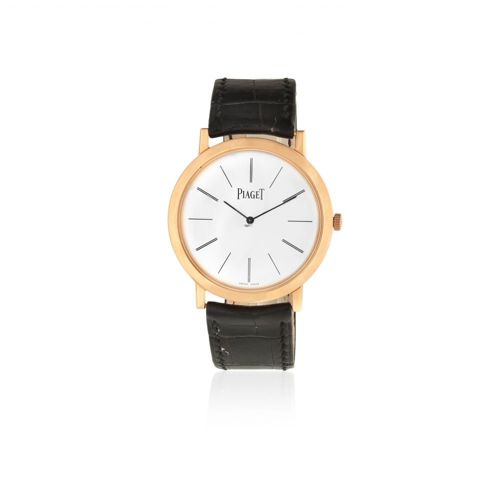 Piaget. An 18K rose gold manual wind wristwatch