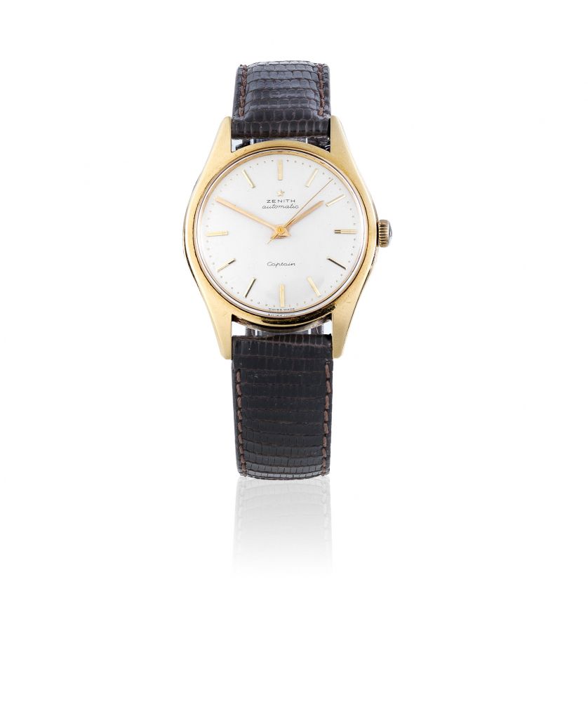 Zenith. An 18K gold bumper automatic wristwatch