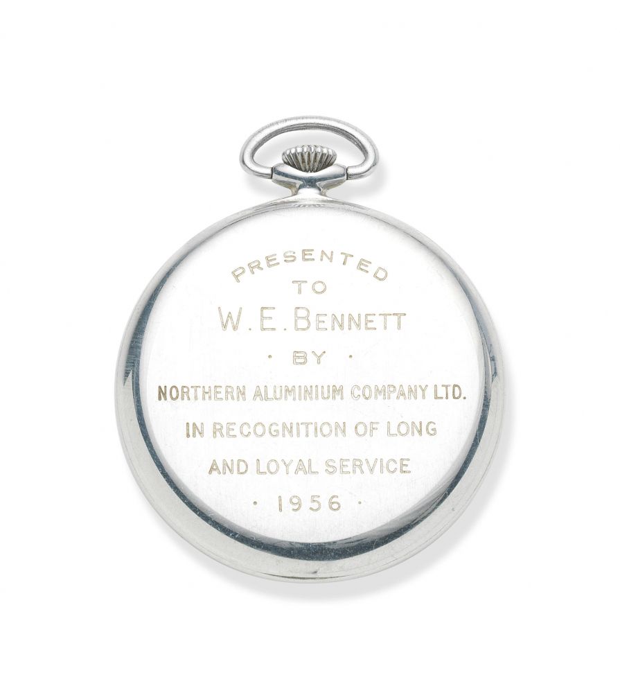 Vacheron & Constantin. A rare and lightweight aluminium keyless wind open face pocket watch