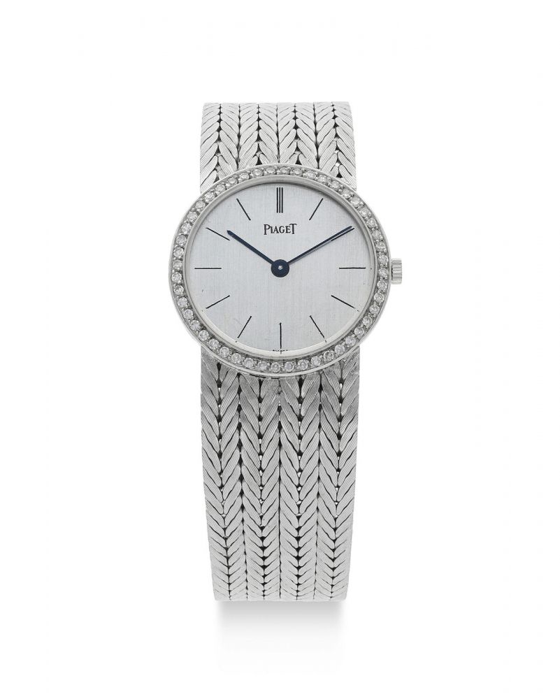 Piaget | Reference 925, A Lady's White Gold and Diamond-Set Bracelet Watch, Circa 1970