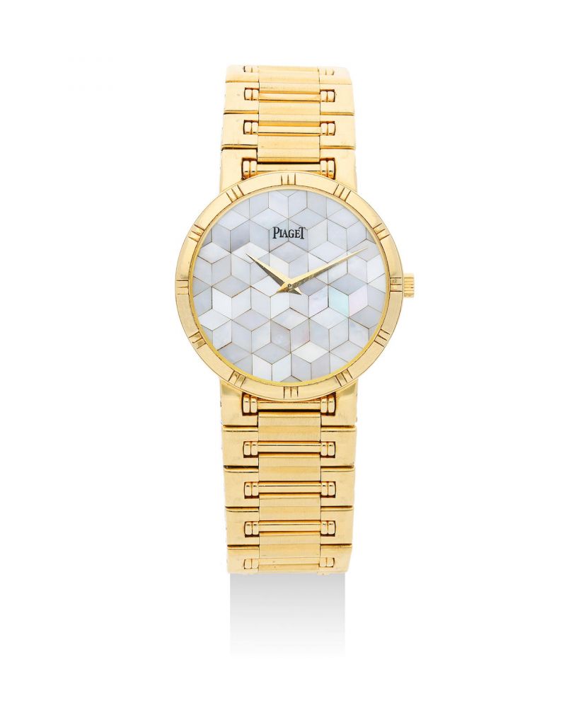 Piaget | Dancer, A Yellow Gold Bracelet Watch with Mother-Of-Pearl Dial, Circa 1995