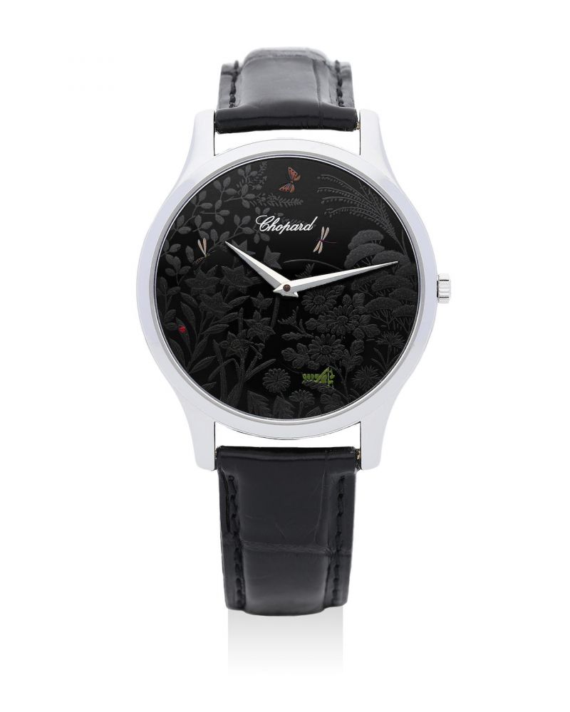 Chopard | L.U.C XP Urushi, A Very Fine And Rare White Gold Wristwatch with Japanese Lacquer Dial, Circa 2011