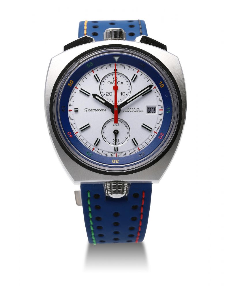 Omega | Olympic Games Collection - Bullhead Rio 2016, A Limited Edition and Unique Stainless Steel Chronograph Wristwatch with Date, Circa 2016