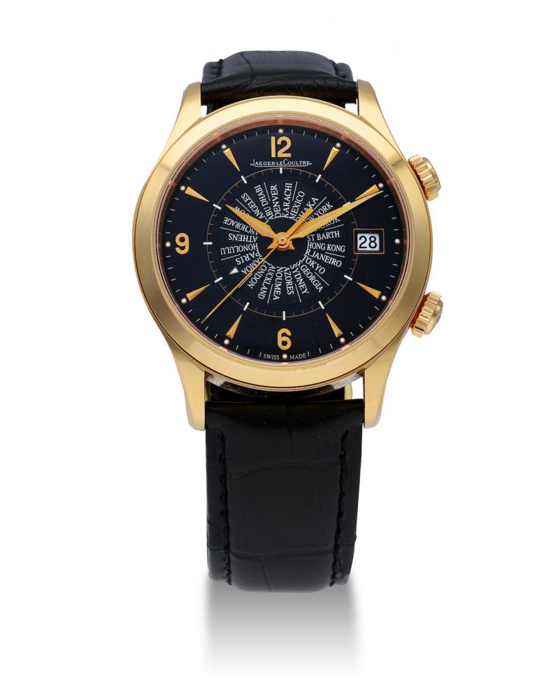 Jaeger-LeCoultre | Master Memovox International, A Limited Edition and Rare Yellow Gold World Time Wristwatch with Alarm, Circa 2010