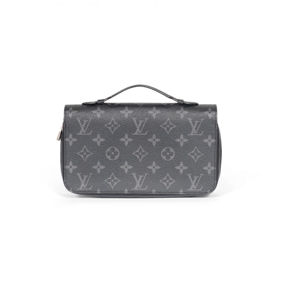 Black And Grey Zippy XL Wallet