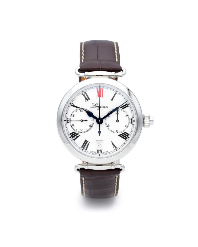 Longines | Heritage 180th Anniversary, A Stainless Steel Monopusher Chronograph Wristwatch with Date, circa 2012