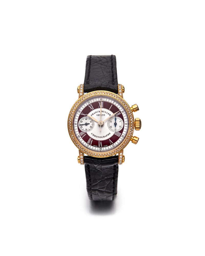 Franck Muller | A Yellow Gold and Diamond-set Chronograph Wristwatch, circa 2000