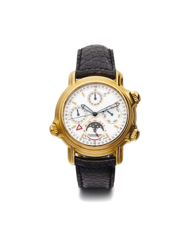 Jaeger-LeCoultre | Master Grand Réveil, A Yellow Gold Perpetual Calendar Wristwatch with alarm, moon phase, and 24 hours indication, circa 1995