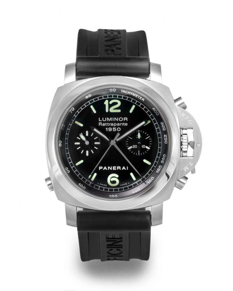 PANERAI. A STAINLESS STEEL LIMITED EDITION SPLIT SECOND CHRONOGRAPH WRISTWATCH, CIRCA 2010