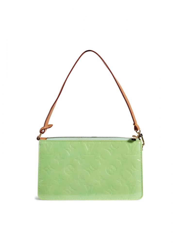 Sold at Auction: Louis Vuitton Monogram Vernis Spring Street Lime Green Bag