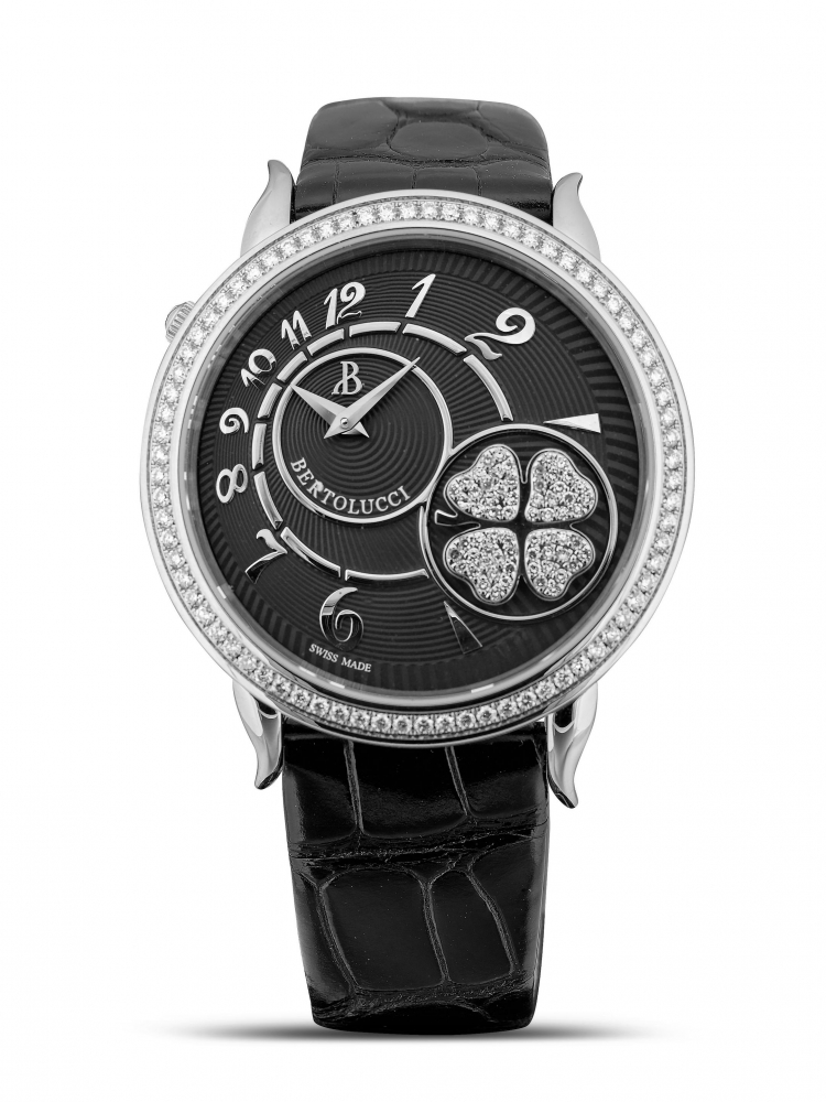 BERTOLUCCI | VOLTA II, REF.1233.50, A NEW OLD STOCK STAINLESS STEEL AND DIAMOND-SET WRISTWATCH, CIRCA 2012
