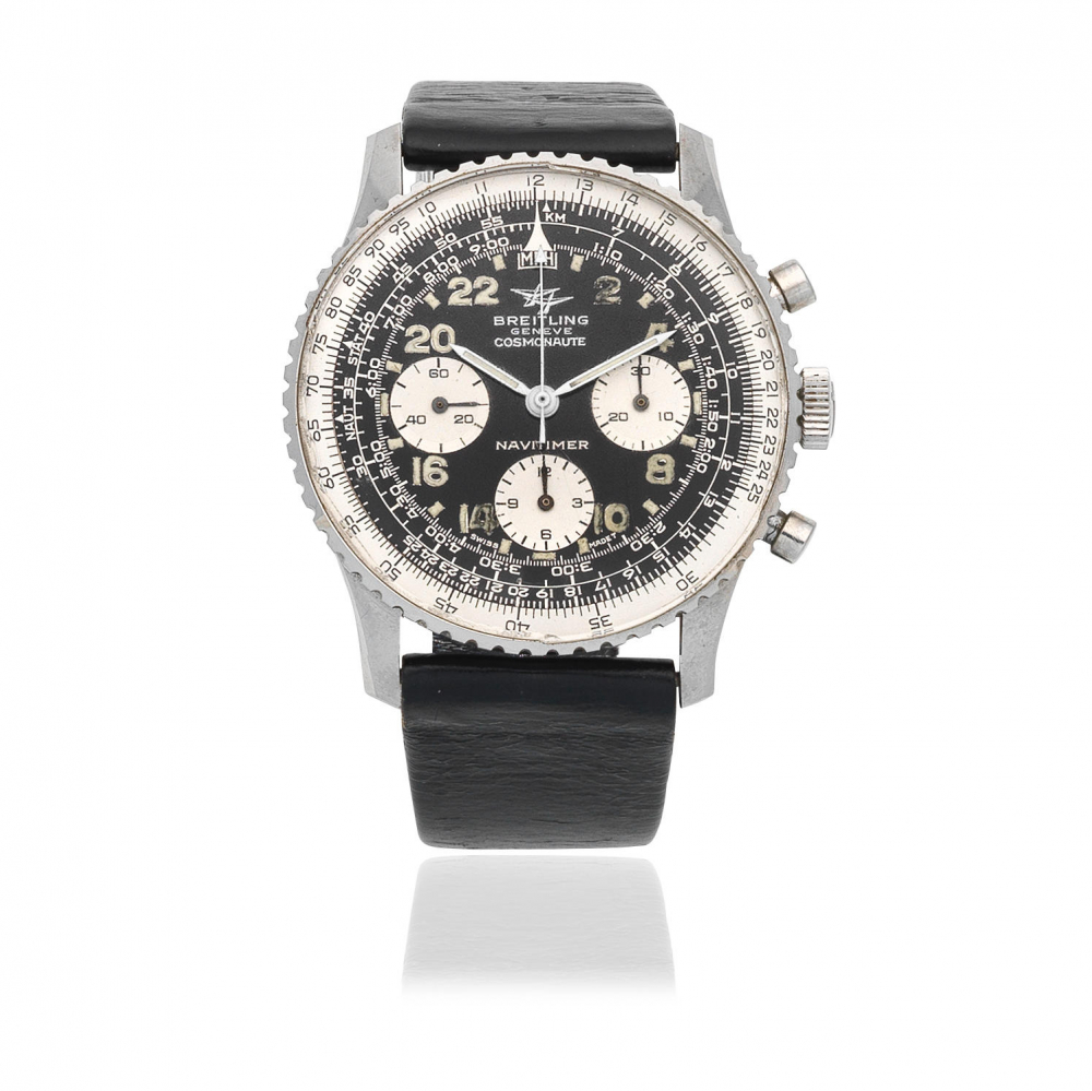 Breitling. A stainless steel manual wind chronograph wristwatch
