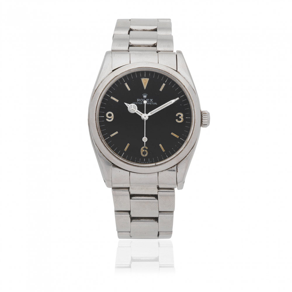 Rolex. A stainless steel automatic bracelet watch