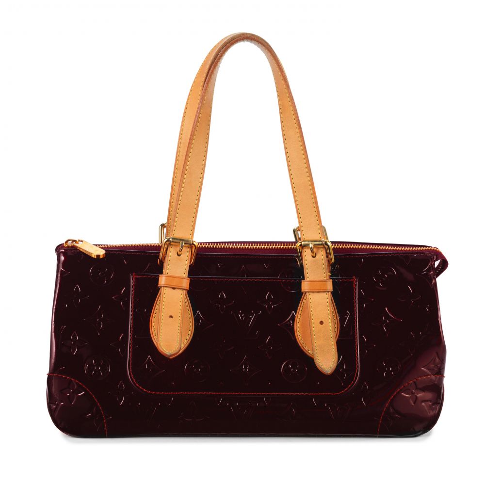 Louis Vuitton: an Amarante Vernis Rosewood Avenue Shoulder Bag