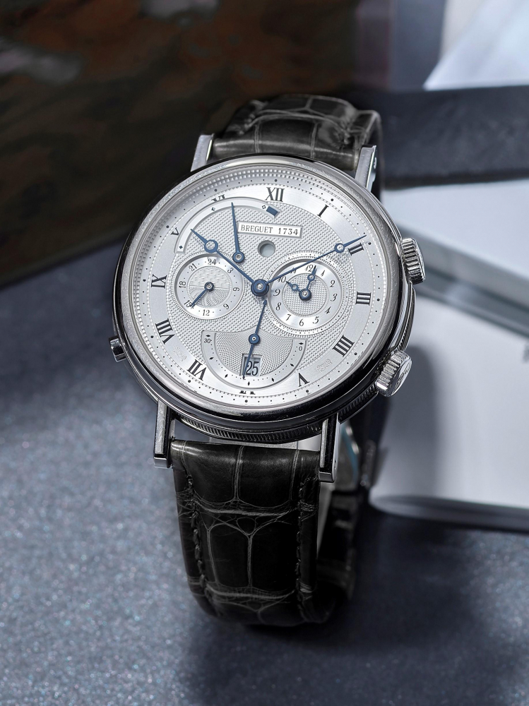 BREGUET | LE RÉVEIL DU TSAR, REF.5707BB/12/9V6, A WHITE GOLD DUAL TIME WRISTWATCH WITH DATE, POWER RESERVE INDICATOR AND ALARM, CIRCA 2015